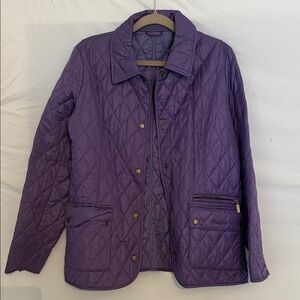 Barbour Women's Deep Purple Quilted Utility Jacket